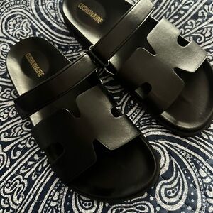 Cushionaire Black Women’s Slide Sandals